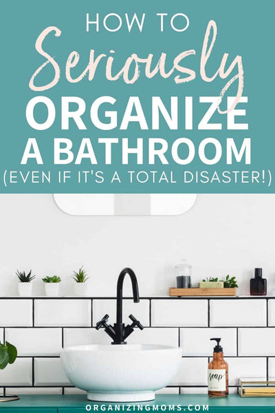 10 bathroom organization ideas to help you get seriously organized! Make your bathroom a calm, organized space with these practical tips.