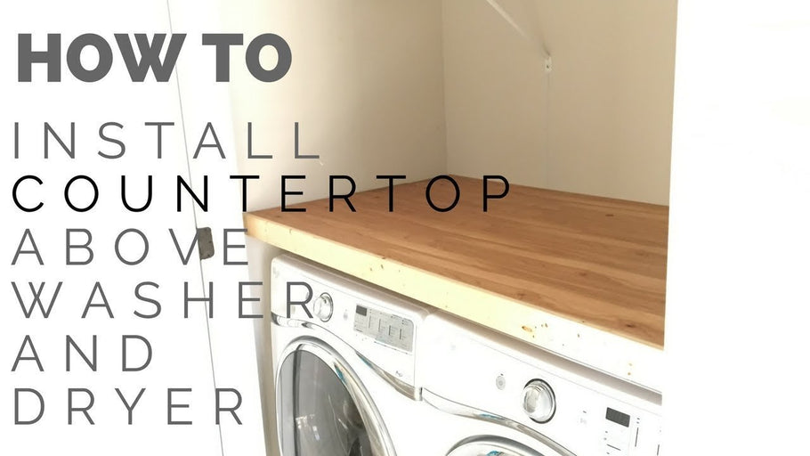 How to Install a Laundry Closet Countertop (Laundry Room Remodel Phase 1) Click the red SUBSCRIBE button to see more videos just like this - I make videos ...
