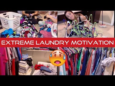 Extreme Laundry Motivation 2019 | Closet Clean Out | I Deserve a Gold Star