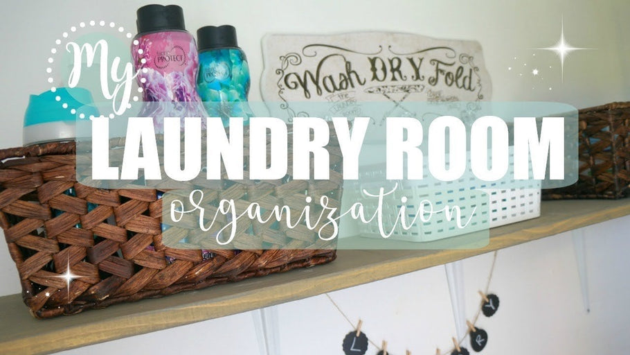 I just wanted to share a quick video on how I organize my small laundry closet and some tips for organizing a small laundry space