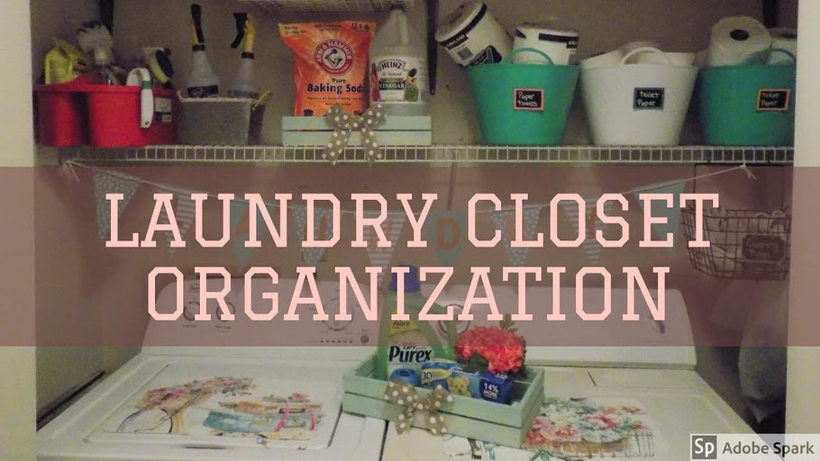 LAUNDRY CLOSET ORGANIZATION! My laundry closet was in serious need of organizing