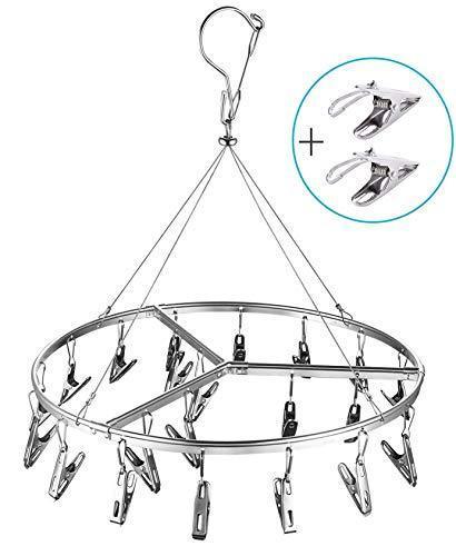 Amazon bojly drying hanger rack foldable clip and laundry for drying clothes socks towels lingerie underwear