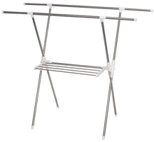 Load image into Gallery viewer, Home storage maniac expandable clothes drying rack heavy duty stainless steel laundry garment rack 38 61 inch wide