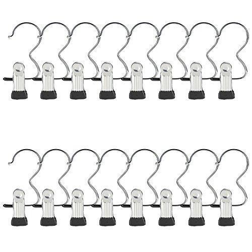 Best seller  16 pcs laundry hook boot hanging hold clips portable hanging hooks home travel hangers clothing clothes pins