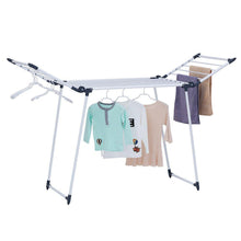 Load image into Gallery viewer, Great yubelles gullwing multipurpose clothes drying rack dark grey rustproof collapsible stable durable laundry rack