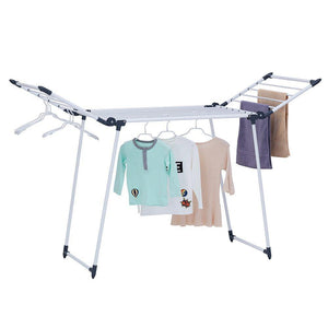 Great yubelles gullwing multipurpose clothes drying rack dark grey rustproof collapsible stable durable laundry rack
