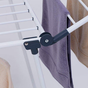 Get yubelles gullwing multipurpose clothes drying rack dark grey rustproof collapsible stable durable laundry rack