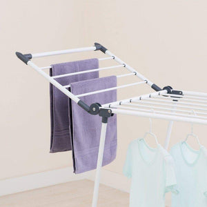 Latest yubelles gullwing multipurpose clothes drying rack dark grey rustproof collapsible stable durable laundry rack