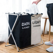 Load image into Gallery viewer, Laundry Sorter Hamper - Divided Laundry Basker for Light and Dark Clothes - Storage Baskets - PurpliKi